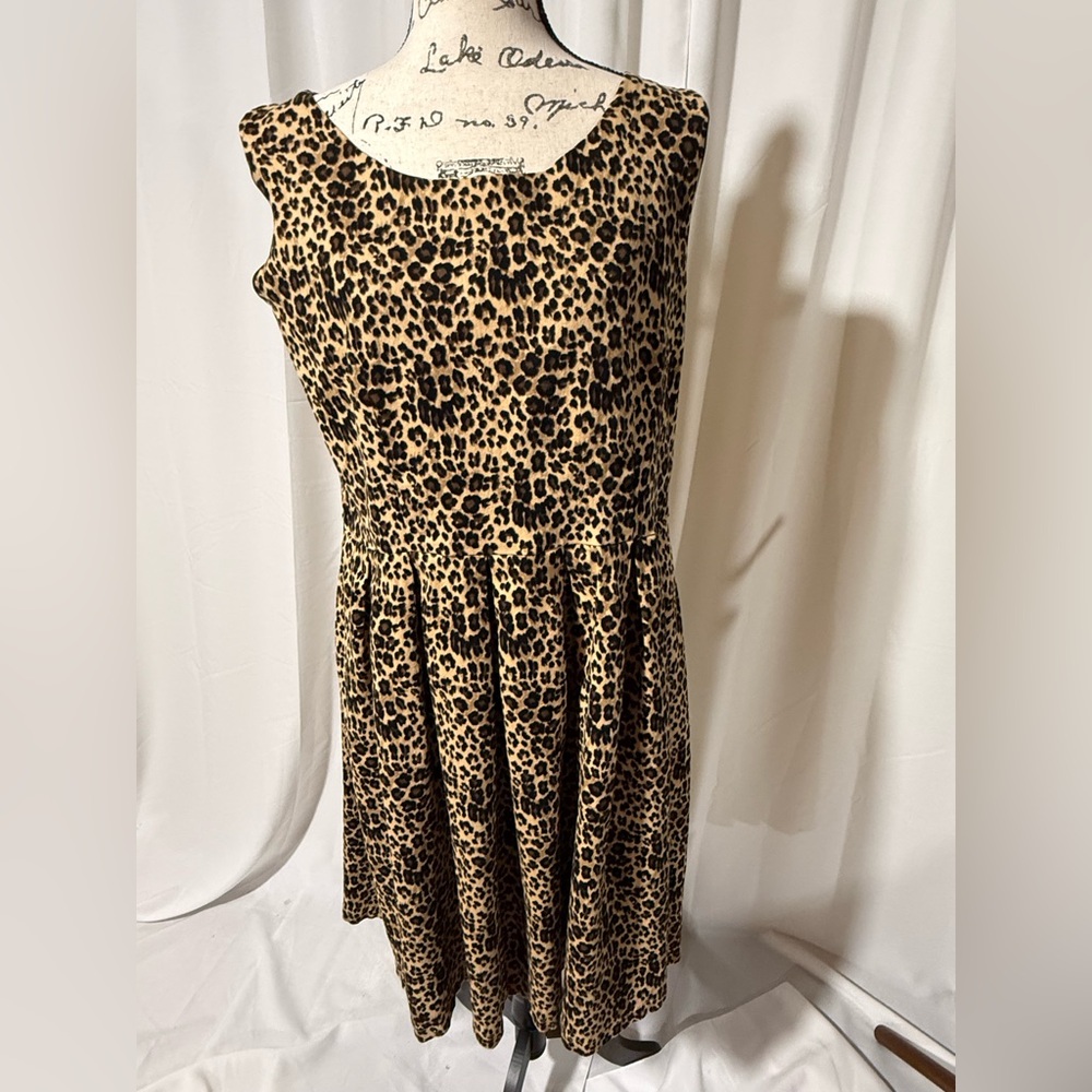 LINDY BOP ROCKABILLY LEOPARD DRESS